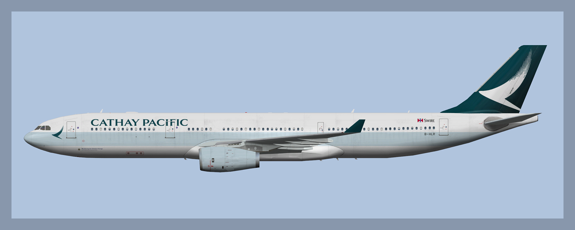 Cathay Pacific Airbus A330-300 B-HLR Climate Change (FSP Model