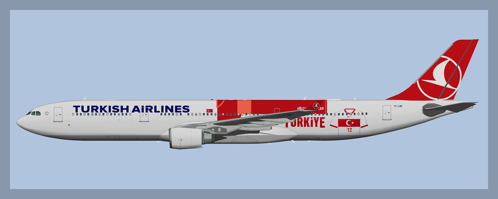 Turkish Airlines Airbus A330-300 GE (AIG Model) – ATCO Repaints