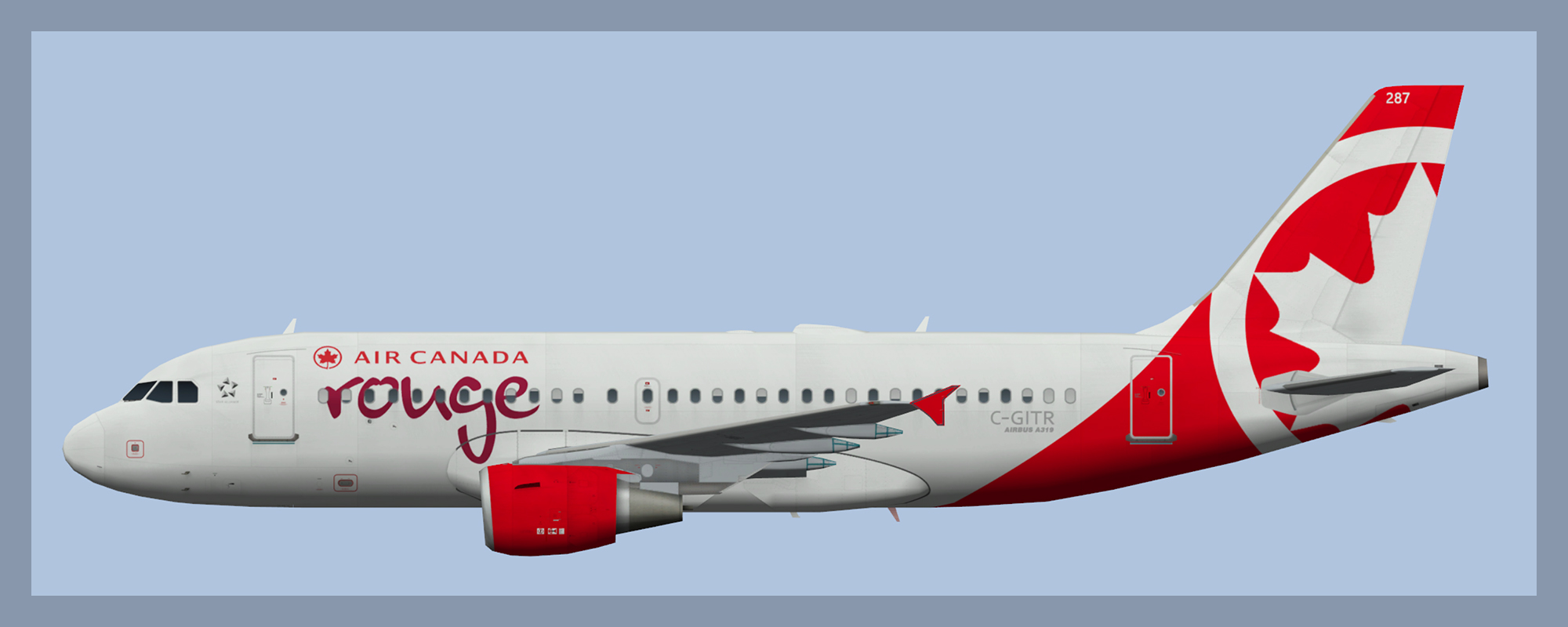 Air Canada Rouge Airbus A319 Fleet 2023 – ATCO Repaints
