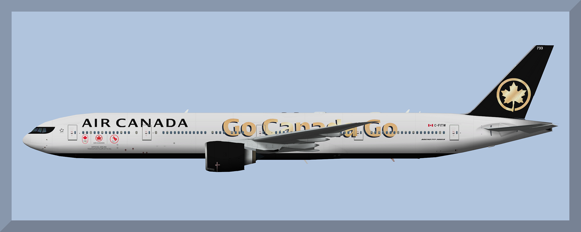 Air Canada Boeing 777-300ER C-FITW 'Go Canada Go' – ATCO Repaints