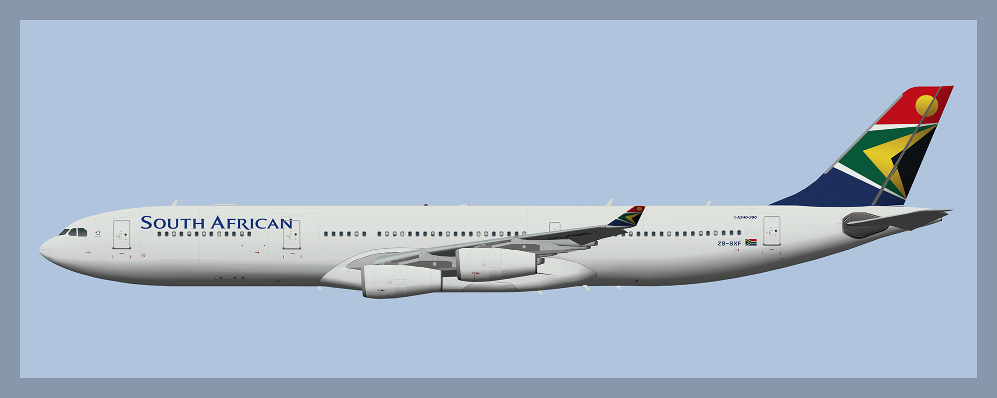 South African Airways Airbus A340-300 Fleet – ATCO Repaints